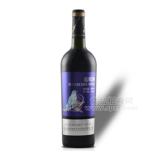 ·蓝莓酒 招商750ml 
