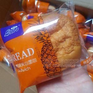 丽波 菠萝味夹心面包 烘焙食品