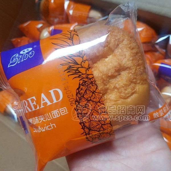 丽波 菠萝味夹心面包 烘焙食品