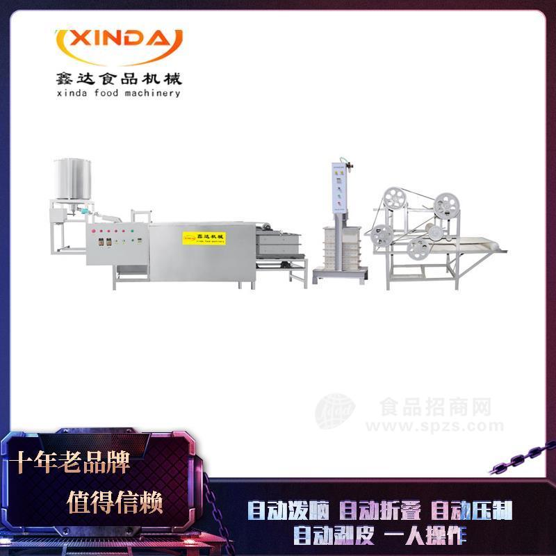 辽宁丹东自动豆腐皮机自动压皮方便快捷设备质量十年保修