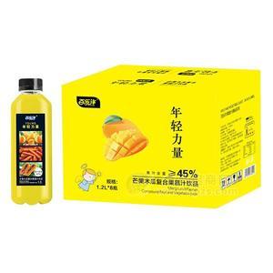 百樂洋 芒果木瓜復合果蔬汁飲品  果汁飲料 1.2LX8瓶