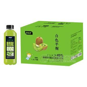 百樂洋 獼猴桃蘋果復合果蔬汁飲品  果汁飲料1.2LX8瓶