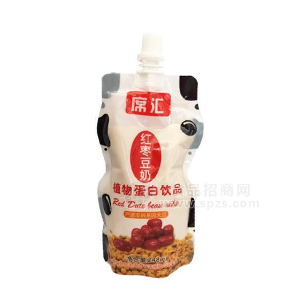 ·席汇红枣豆奶 植物蛋白饮品248ml 