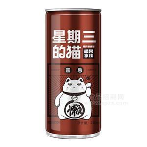 星期三的貓 棒果拿鐵咖啡飲料飲品 210ml