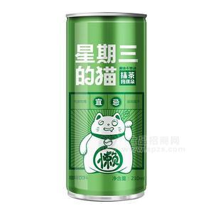 星期三的貓 抹茶瑪琪朵咖啡飲料飲品 飲料210ml