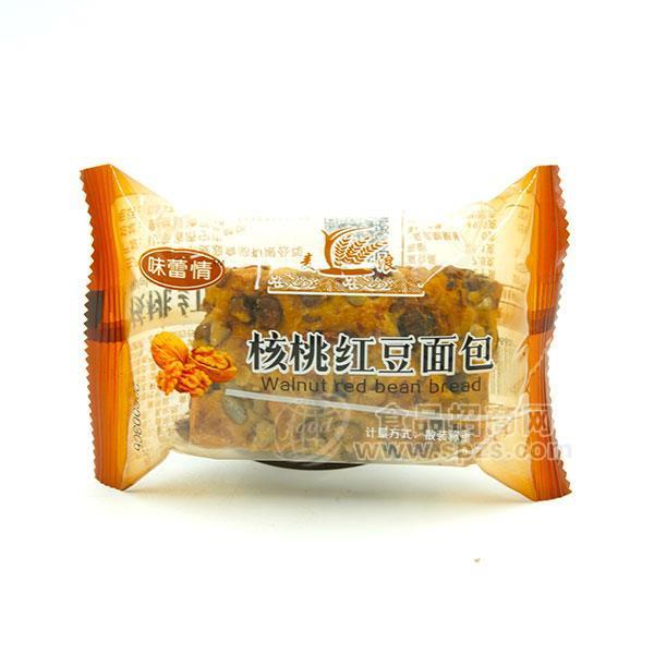 ·味蕾情 核桃红豆面包 烘焙食品批发 散装称重 
