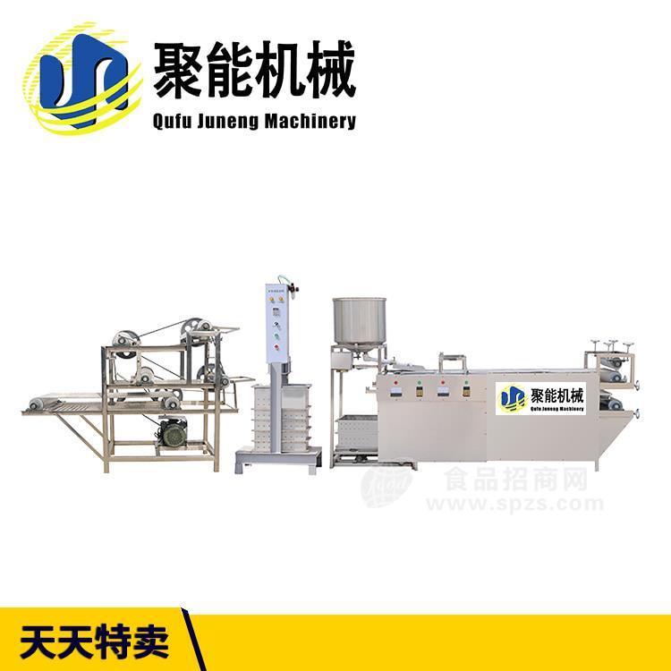 潑腦均勻厚薄可調(diào)的豆腐皮機(jī) 聚能豆腐皮機(jī)三件套設(shè)備