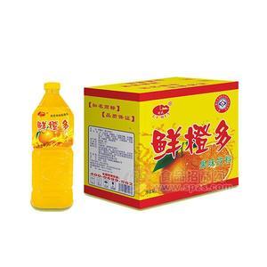 利民 鮮橙多果味飲料整箱招商2Lx6瓶