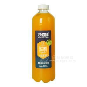 妙倍鲜 芒果汁饮料 益生菌饮品 发酵复合果汁饮料招商1.25L