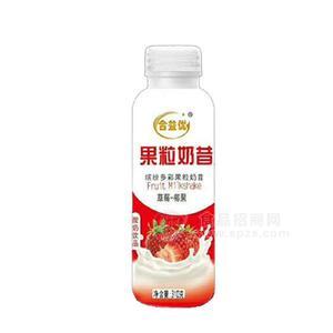 合益优 草莓椰果 果粒奶昔酸奶饮品招商310g