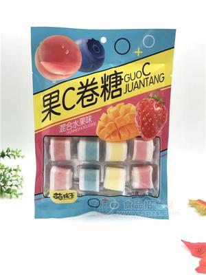 萌孩子果C糖卷混合水果味