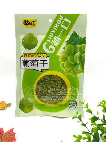 萌孩子葡萄干水果干休闲零食