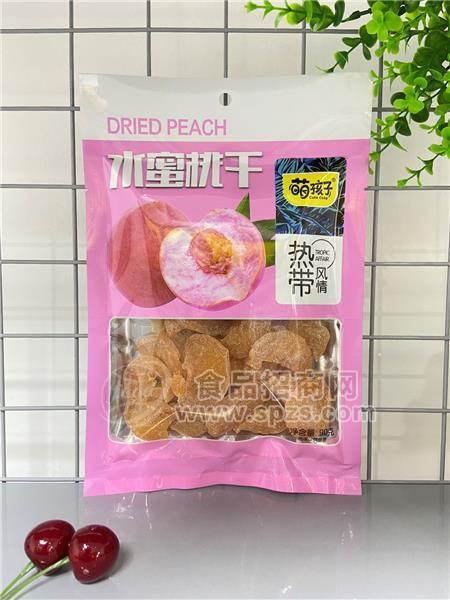 萌孩子水蜜桃干水果干休闲零食