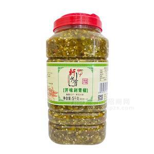 軒少爺 湖南特產(chǎn)開(kāi)味剁青椒  調(diào)味品招商5kg