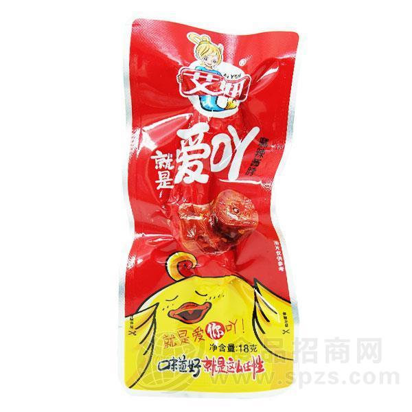 艾妍 麻辣酱脖 肉干肉脯 休闲食品18g 麻辣鸡脖