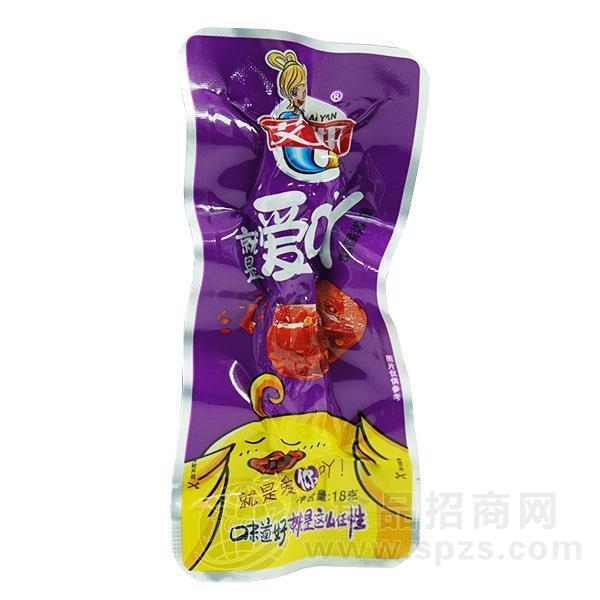 艾妍 香辣酱脖 肉干肉脯 休闲食品18g 香辣鸡脖
