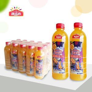 挑战者百香果味大瓶子 益生菌复合果汁饮料500ml