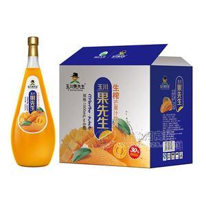 玉川果先生小口玻璃瓶裝芒果果汁飲料整箱招商1.5Lx6瓶