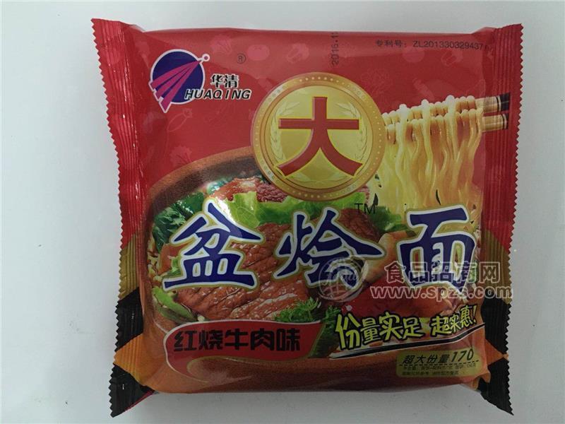 華清  盆燴面  方便面  紅燒牛肉味170g