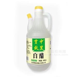 貫中故里 白醋 米醋 食醋調(diào)味品800ml