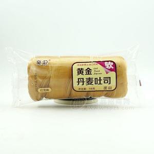 豪弟 黃金丹麥吐司 紅豆味面包 烘焙食品招商118g