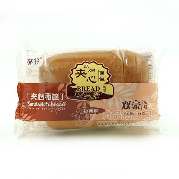 豪弟 夾心面包 板栗味 烘焙食品招商118g