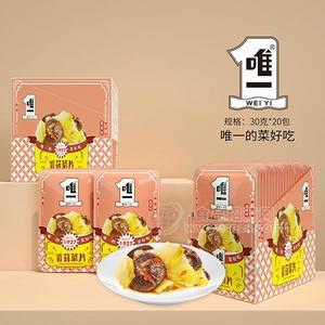 唯一香菇菜片休閑零食小菜 零食菜30gx12盒x20包/盒