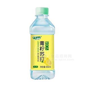 百多利 無(wú)汽青檸蘇打水果味飲料 350ml