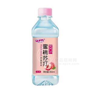 百多利 无汽蜜桃苏打水果味饮料 350ml