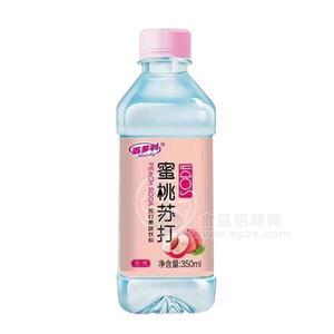 百多利 無汽蜜桃蘇打水果味飲料 350ml