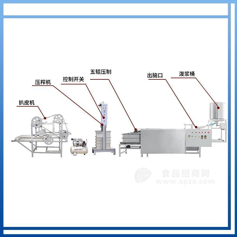 豆腐皮機機器聚能食品機械全新全自動豆腐皮機整套設備