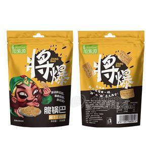 旭紫源 脆鍋巴 醬汁牛肉味 膨化食品招商 零食批發(fā)308g