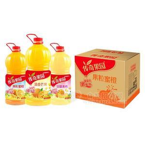 传奇果园果粒蜜橙果汁饮料2.5LX6瓶