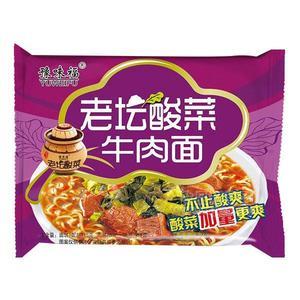 豫味福 老壇酸菜牛肉面 方便面 方便食品招商115g