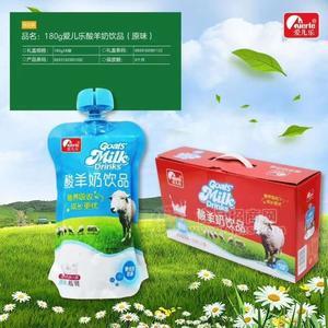 愛兒樂原味酸奶 羊酸奶180g×8袋 飲料禮盒