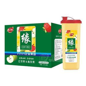 果之緣 紅蘋(píng)果 青蘋(píng)果  蘋(píng)果醋味飲料  果味飲料 1.5LX6瓶