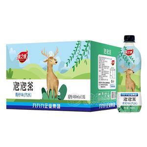 果之緣  泡泡茶 青檸味汽水 風(fēng)味飲料 480mlx15瓶