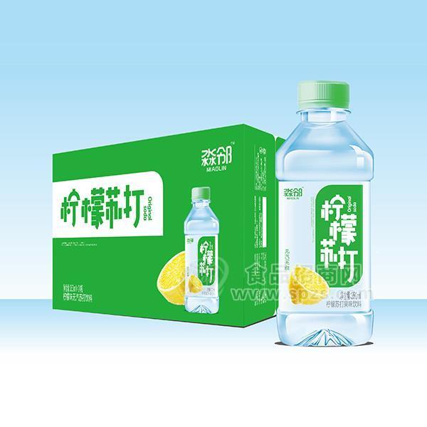 ·淼邻 柠檬味无汽苏打饮料 苏打水饮品隆重招商350mlx24瓶 
