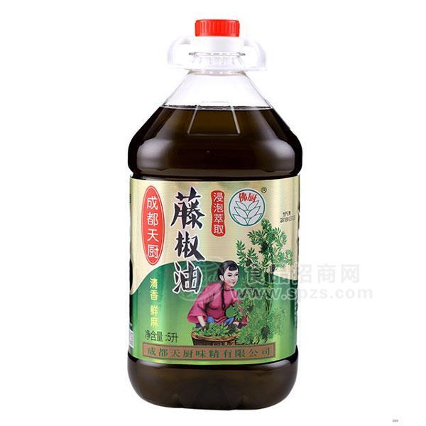 佛廚桶裝 清香鮮麻藤椒油 調(diào)味品招商廠家直銷5L