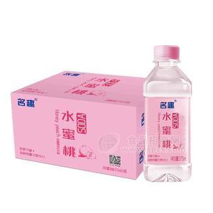 名趣 水蜜桃蘇打飲料 蘇打水飲品招商375mlx24瓶