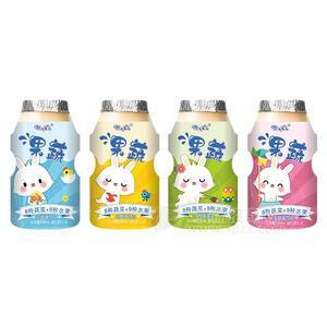 智哆兔8种素菜+9种水果 乳酸菌饮品 儿童饮料100ml