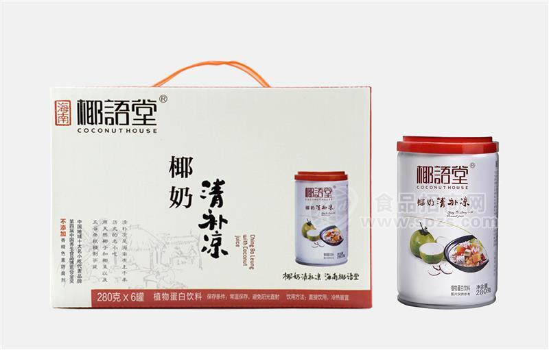 椰語(yǔ)堂椰奶清補(bǔ)涼 植物蛋白飲料280g