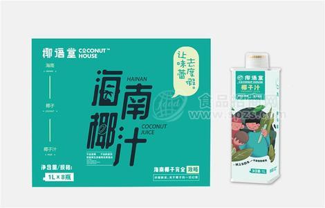 椰语堂海南椰汁1L*8瓶装