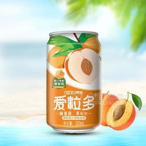 爱粒多 黄桃果汁饮料 果粒饮料招商320ml