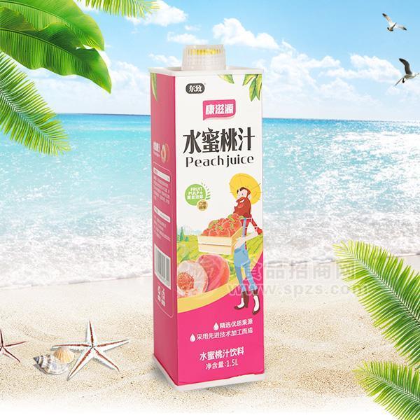 ·康滋源 水蜜桃汁 果汁饮料 1.5L 
