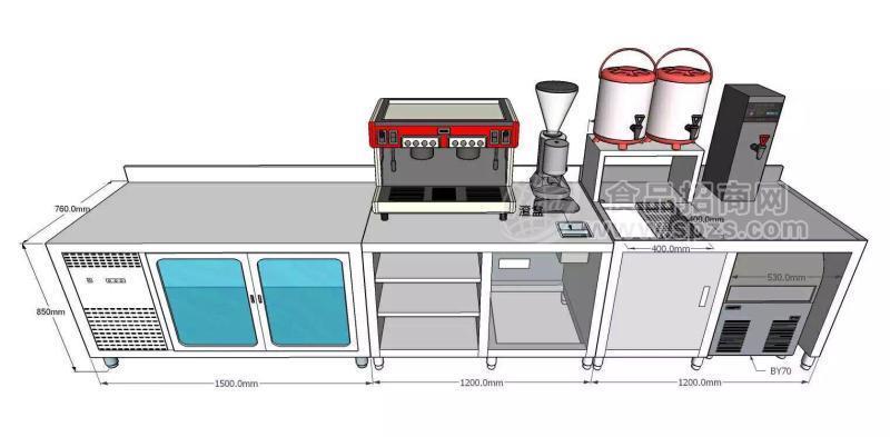 惠州奶茶設(shè)備 奶茶店用具不銹鋼水吧臺(tái)操作臺(tái)