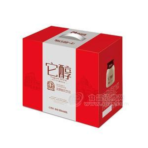 它醇 玻璃瓶裝紅棗味酸奶 發(fā)酵酸奶飲品禮盒招商320mlx8瓶