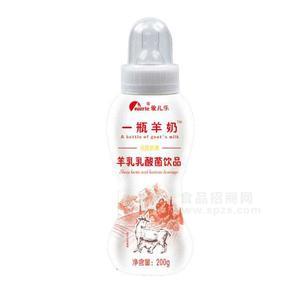 愛兒樂羊乳乳酸菌飲品 奶嘴瓶200g