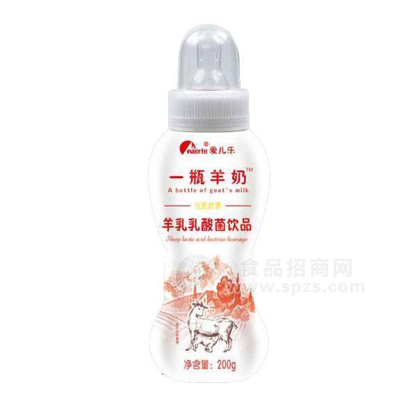 愛兒樂羊乳乳酸菌飲品 奶嘴瓶200g