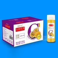 果鮮樂 原果生榨 復(fù)合果汁飲料 百香果+芒果380mlx15瓶